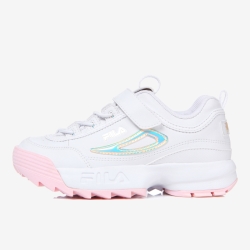 Fila Disrupter 2 Kd - Poikien Ahdonghwa Kengät - Valkoinen/Pinkki | FI-34322